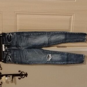 KanCan Medium Wash Hi-Rise Distressed Ankle Skinny Jeans Size 1/24